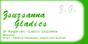zsuzsanna gladics business card